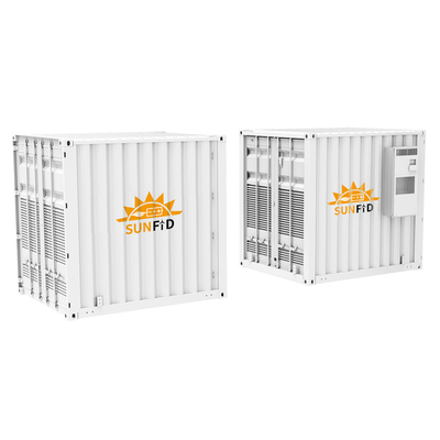 0.5MW অন গ্রিড অফ গ্রিড সোলার সিস্টেম 1MWH ESS কন্টেইনার Lifepo4 IP65 আউটডোর