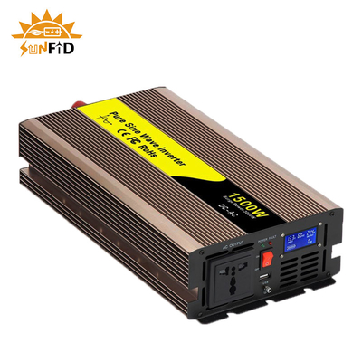 48V 1500W 12V পিওর সাইন ওয়েভ ইনভার্টার 24V 110V 220V