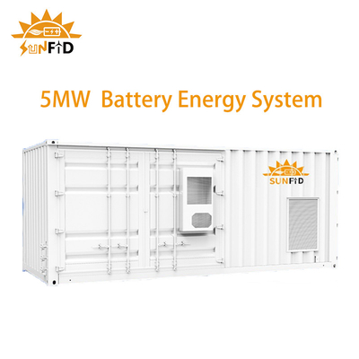 5MWH 30Ft কন্টেইনার বাণিজ্যিক সোলার ব্যাটারি স্টোরেজ সিস্টেম BESS