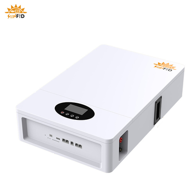5KWh হোম এনার্জি সিস্টেম 51.2V 100Ah LiFePO4 ওয়াল মাউন্ট ব্যাটারি প্যাক