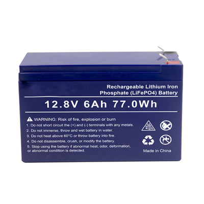 LifePO4 12.8V 6Ah SLA রিপ্লেসমেন্ট ইঞ্জিন শুরু হচ্ছে লিথিয়াম ব্যাটারি