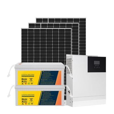3KW অফ গ্রিড হোম সোলার সিস্টেম কিট 50HZ 60HZ MPPT 110-250V