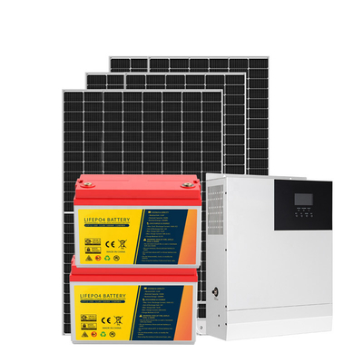 3KW অফ গ্রিড হোম সোলার সিস্টেম কিট 50HZ 60HZ MPPT 110-250V