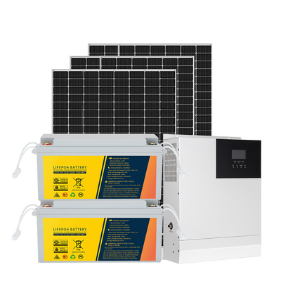 ব্যাটারি সহ 6KW 5KW অফ গ্রিড সোলার পাওয়ার সিস্টেম ফটোভোলটাইক সোলার পাওয়ার সিস্টেম