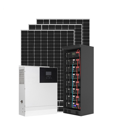 ব্যাটারি সহ 6KW 5KW অফ গ্রিড সোলার পাওয়ার সিস্টেম ফটোভোলটাইক সোলার পাওয়ার সিস্টেম