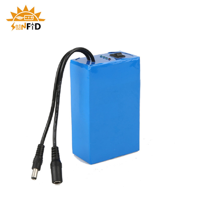 12V 20Ah রিচার্জেবল লিথিয়াম ব্যাটারি প্যাক 18650 সোলার পাওয়ার সিস্টেম এলইডি প্যানেল লাইটের জন্য