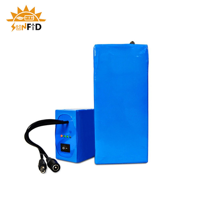 12V 20Ah রিচার্জেবল লিথিয়াম ব্যাটারি প্যাক 18650 সোলার পাওয়ার সিস্টেম এলইডি প্যানেল লাইটের জন্য