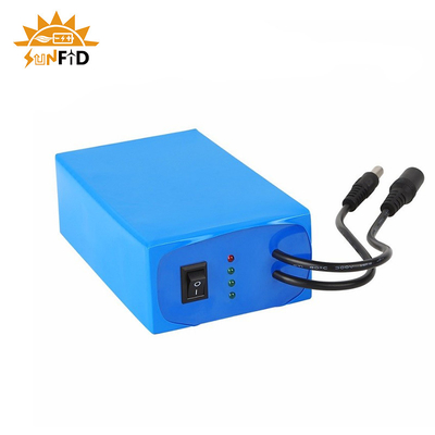 12V 20Ah রিচার্জেবল লিথিয়াম ব্যাটারি প্যাক 18650 সোলার পাওয়ার সিস্টেম এলইডি প্যানেল লাইটের জন্য