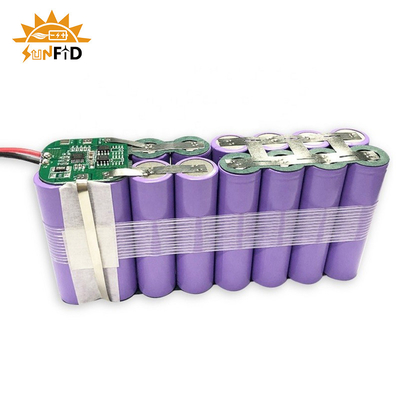 18650 রিচার্জেবল লিথিয়াম ব্যাটারি প্যাক 3.7V 15.6Ah 1S6P সুরক্ষিত