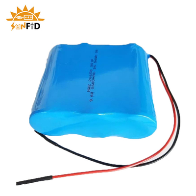 1500mah 9.6v 18650 লি আয়ন রিচার্জেবল ব্যাটারি প্যাক