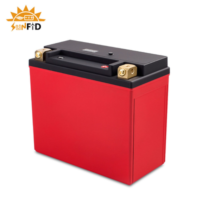 রিচার্জেবল মোটরসাইকেল লিথিয়াম ব্যাটারি 12V 6ah বিএমএস 7-এ স্টার্ট স্টপ ব্যাটারির সাথে