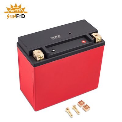 রিচার্জেবল মোটরসাইকেল লিথিয়াম ব্যাটারি 12V 6ah বিএমএস 7-এ স্টার্ট স্টপ ব্যাটারির সাথে