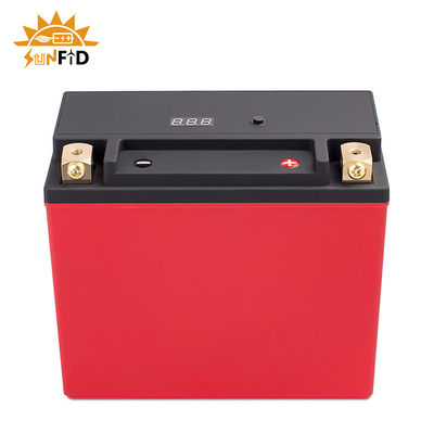 রিচার্জেবল মোটরসাইকেল লিথিয়াম ব্যাটারি 12V 6ah বিএমএস 7-এ স্টার্ট স্টপ ব্যাটারির সাথে