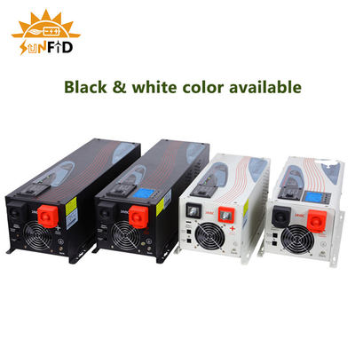6000W DC থেকে AC পিওর সাইন ওয়েভ পাওয়ার ইনভার্টার 24V 48V 120 240V LCD ডিসপ্লে সহ