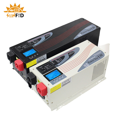 6000W DC থেকে AC পিওর সাইন ওয়েভ পাওয়ার ইনভার্টার 24V 48V 120 240V LCD ডিসপ্লে সহ
