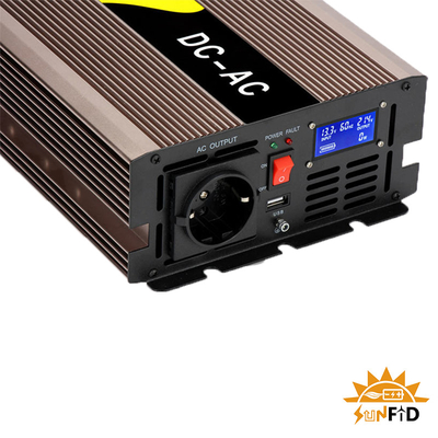 12V ভোল্ট 2000w বিশুদ্ধ সাইন ওয়েভ পাওয়ার ইনভার্টার DC থেকে AC 110V 220V