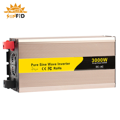 24V 48V 3000 ওয়াট বিশুদ্ধ সাইন ওয়েভ ইনভার্টার 12 ভোল্ট ডিসি থেকে AC 110V 220V সৌর শক্তি