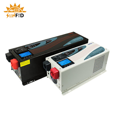 24V 240V 10000 ওয়াট পিওর সাইন ওয়েভ ইনভার্টার 48V 120V AC চার্জার সহ