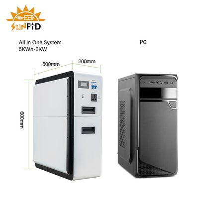 1kw আবাসিক শক্তি স্টোরেজ সিস্টেম 2kw 2.5kwh অফ গ্রিড ব্যাটারি সিস্টেম