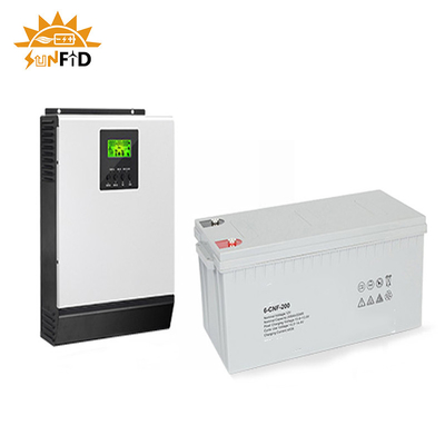 বাড়ির জন্য 2KW অফ গ্রিড সোলার পাওয়ার সিস্টেম 12V 400Ah সোলার প্যানেল ফটোভোলটাইক সিস্টেম