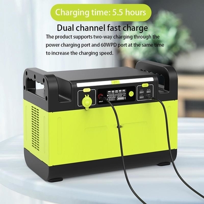 1500W পোর্টেবল পাওয়ার স্টেশন পিওর সাইন ওয়েভ 1210Wh 5V-20V
