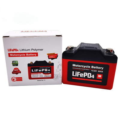 LifePO4 SLA প্রতিস্থাপন 12.8V 2Ah খেলনা-কার / মোটরসাইকেল স্টার্ট লিথিয়াম ব্যাটারি