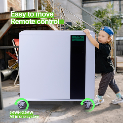 7.5KWH আবাসিক শক্তি সঞ্চয় ব্যবস্থা 5KWH সমস্ত এক লিথিয়াম ব্যাটারি