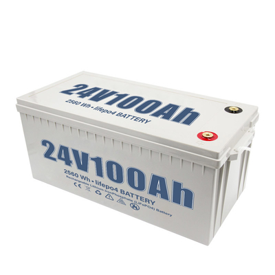 সোলার সিস্টেম ইয়ট আরভি গাড়ির জন্য 100Ah 24V ডিপ সাইকেল লিথিয়াম ব্যাটারি