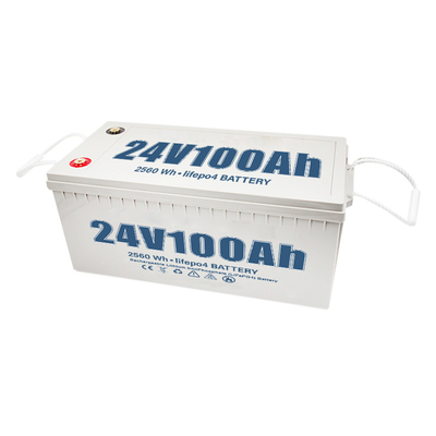 সোলার সিস্টেম ইয়ট আরভি গাড়ির জন্য 100Ah 24V ডিপ সাইকেল লিথিয়াম ব্যাটারি