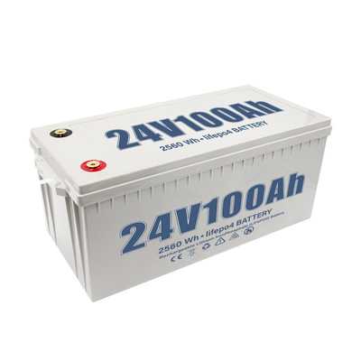সোলার সিস্টেম ইয়ট আরভি গাড়ির জন্য 100Ah 24V ডিপ সাইকেল লিথিয়াম ব্যাটারি
