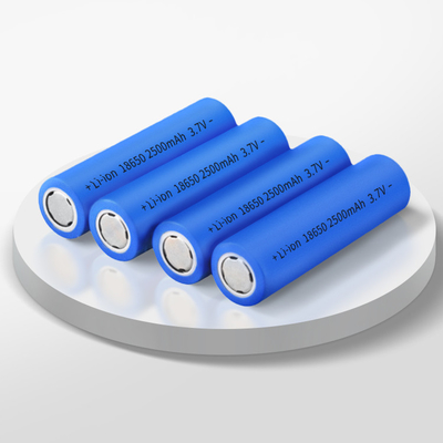 2500mAh Lifepo4 ব্যাটারি সেল 25R রিচার্জেবল 3.7V নলাকার 18650