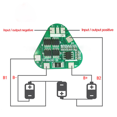 লিথিয়াম ব্যাটারির জন্য 12V 100Ah 18650 BMS 3s 10A ব্যালেন্সিং অ্যাসেম্বলি পিসিবি