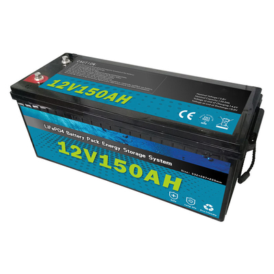 ক্যাম্পার ভ্যান 12V 150AH RV সোলার এনার্জি স্টোরেজ সিস্টেমের জন্য Lifepo4 অবসর ব্যাটারি