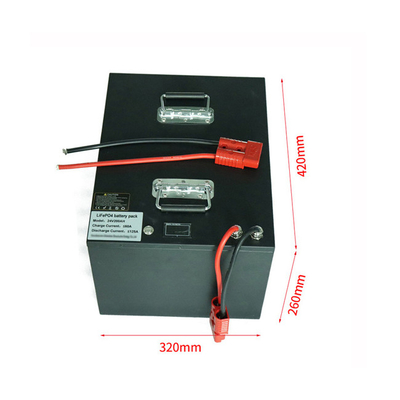 48V লিথিয়াম ক্যাম্পারভান ব্যাটারি 100AH ​​RV AGV কার ফ্লোর স্ক্রাবার গল্ফ কার ডিপ সাইকেল ব্যাটারি