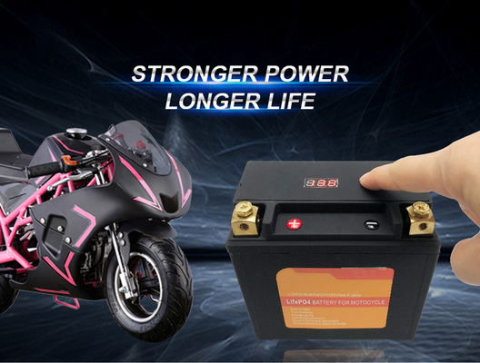 BMS স্টার্টার স্টপ ব্যাটারির সাথে মোটরসাইকেলে 4AH 12V লিথিয়াম ব্যাটারি