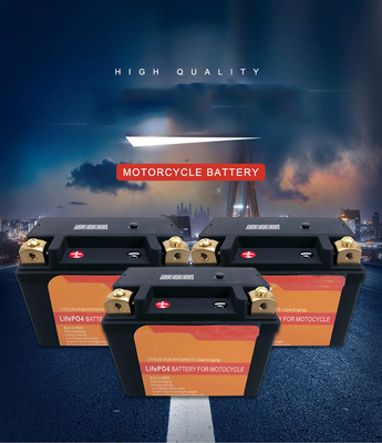BMS স্টার্টার স্টপ ব্যাটারির সাথে মোটরসাইকেলে 4AH 12V লিথিয়াম ব্যাটারি