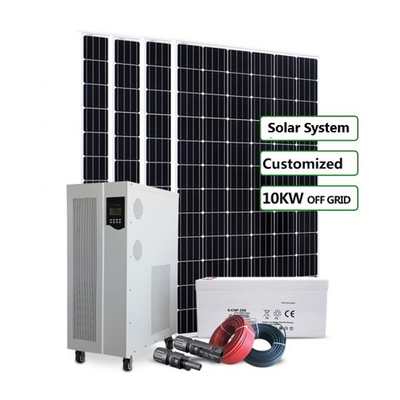 হাইব্রিড অফ গ্রিড সোলার পাওয়ার সিস্টেম 3KW 5KW 8KW 10KW ব্যাটারি সহ
